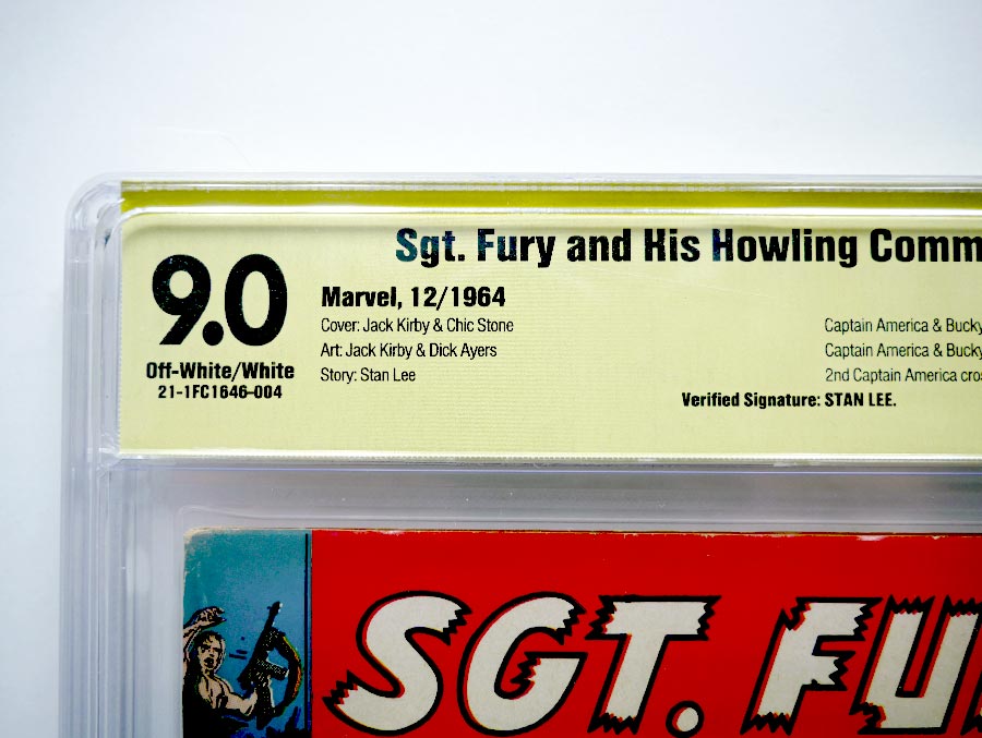 Sgt. Fury & His Howling Commandos #13 Cover C 1st Ptg CGC Signature Series 9.0 Signed by Stan Lee