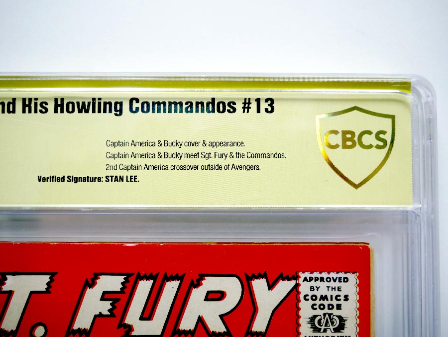 Sgt. Fury & His Howling Commandos #13 Cover C 1st Ptg CGC Signature Series 9.0 Signed by Stan Lee