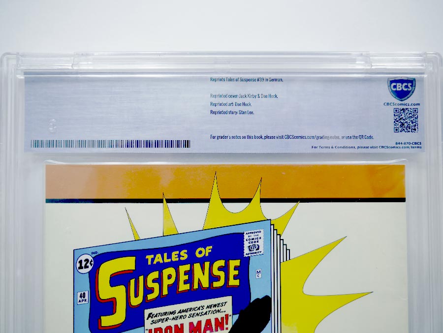 Tales Of Suspense #39 Cover E CBCS 9.0 German Gold Edition Reprint 
