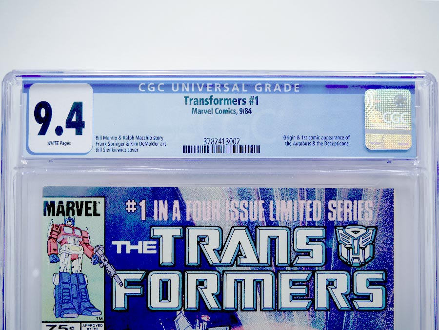 Transformers #1 Cover G 1st Ptg CGC 9.4