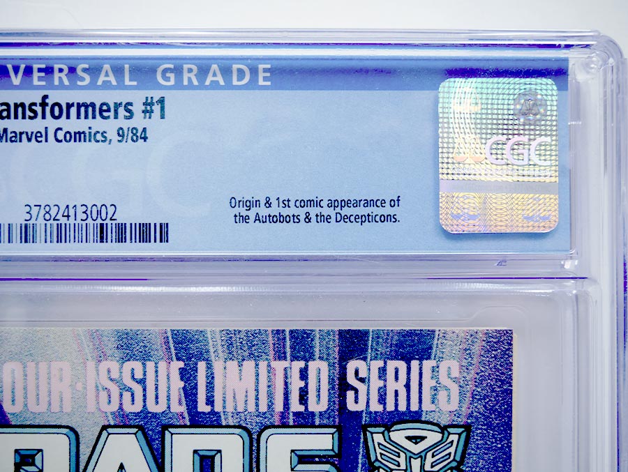 Transformers #1 Cover G 1st Ptg CGC 9.4