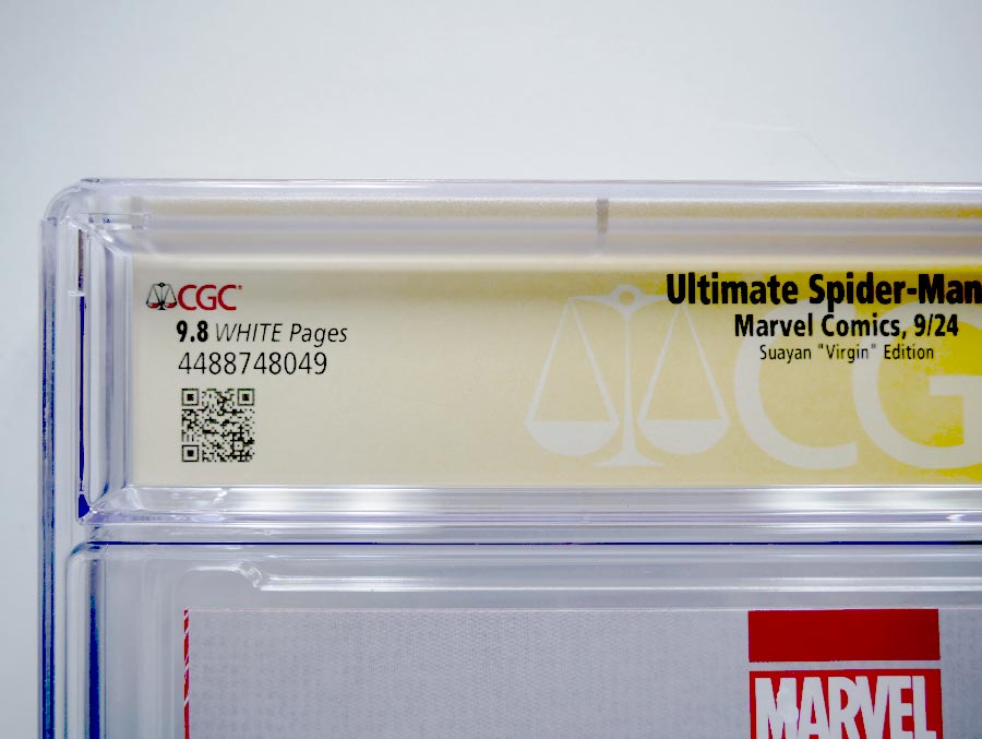 Ultimate Spider-Man Vol 2 #7 Cover E Variant Mico Suayan Virgin Cover CGC Signature Series 9.8 Signed And Remarked By Mico Suayan