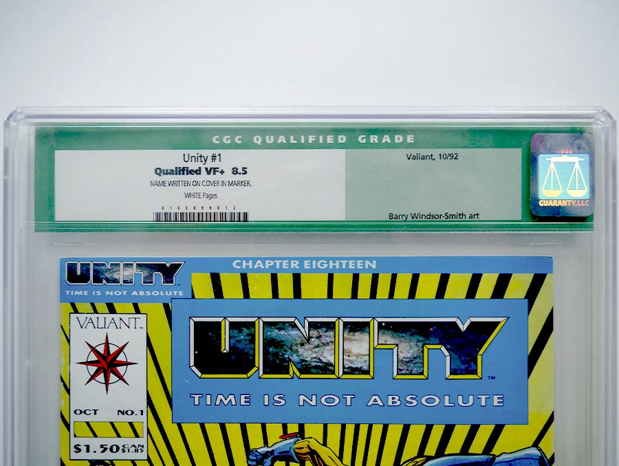 Unity #1 Cover D CGC Qualified 8.5