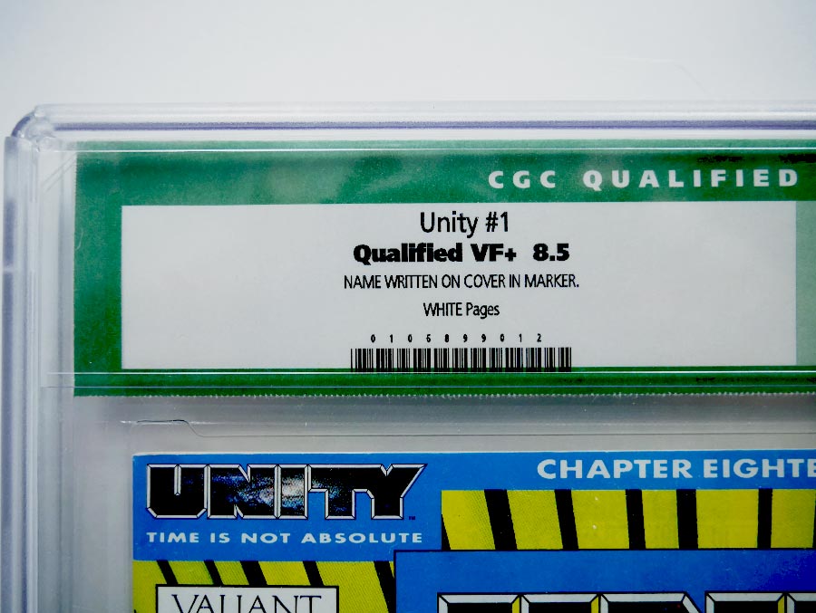 Unity #1 Cover D CGC Qualified 8.5