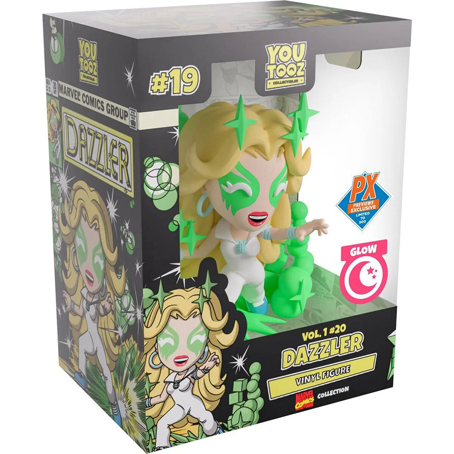 FCBD 2025 Dazzler Vol 1 #20 Previews Exclusive Glow-In-The-Dark Vinyl Figure