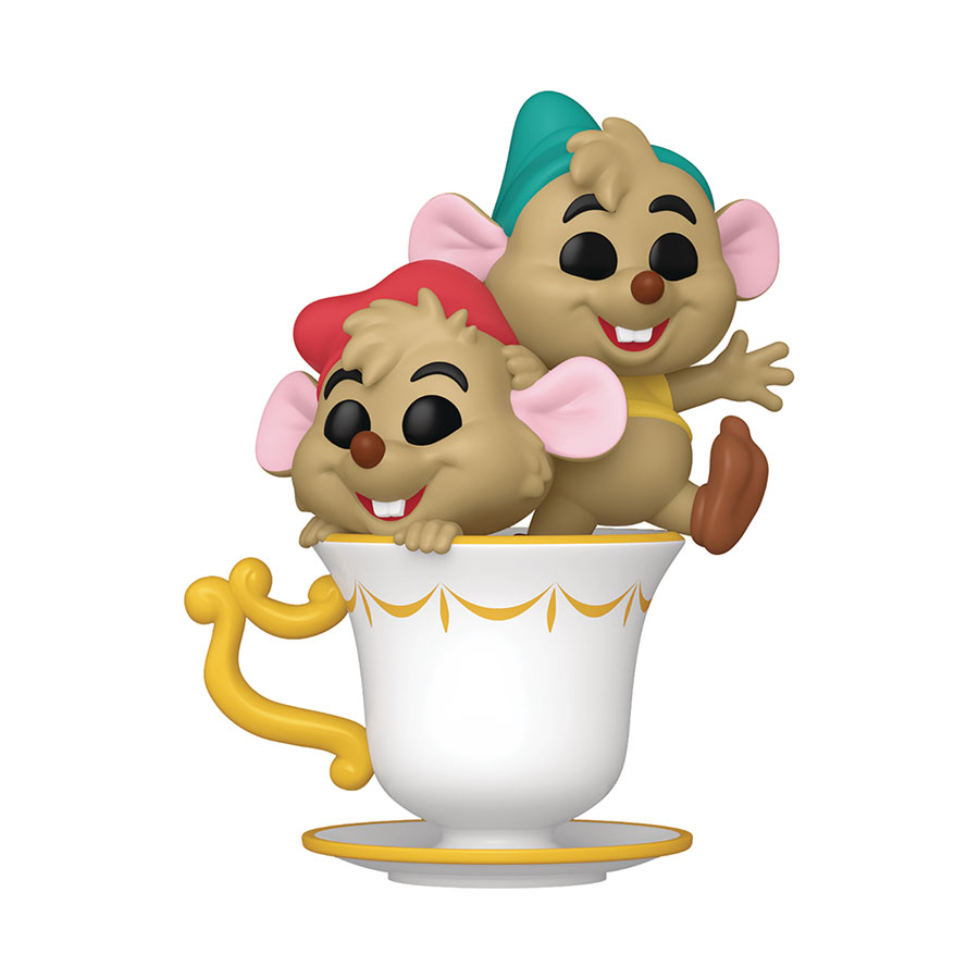 POP Disney Cinderella 75th Anniversary Jaq And Gus Gus In Cup Vinyl Figure