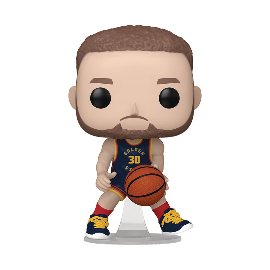 POP NBA Warriors Stephen Curry 2024 City Edition Uniform Vinyl Figure