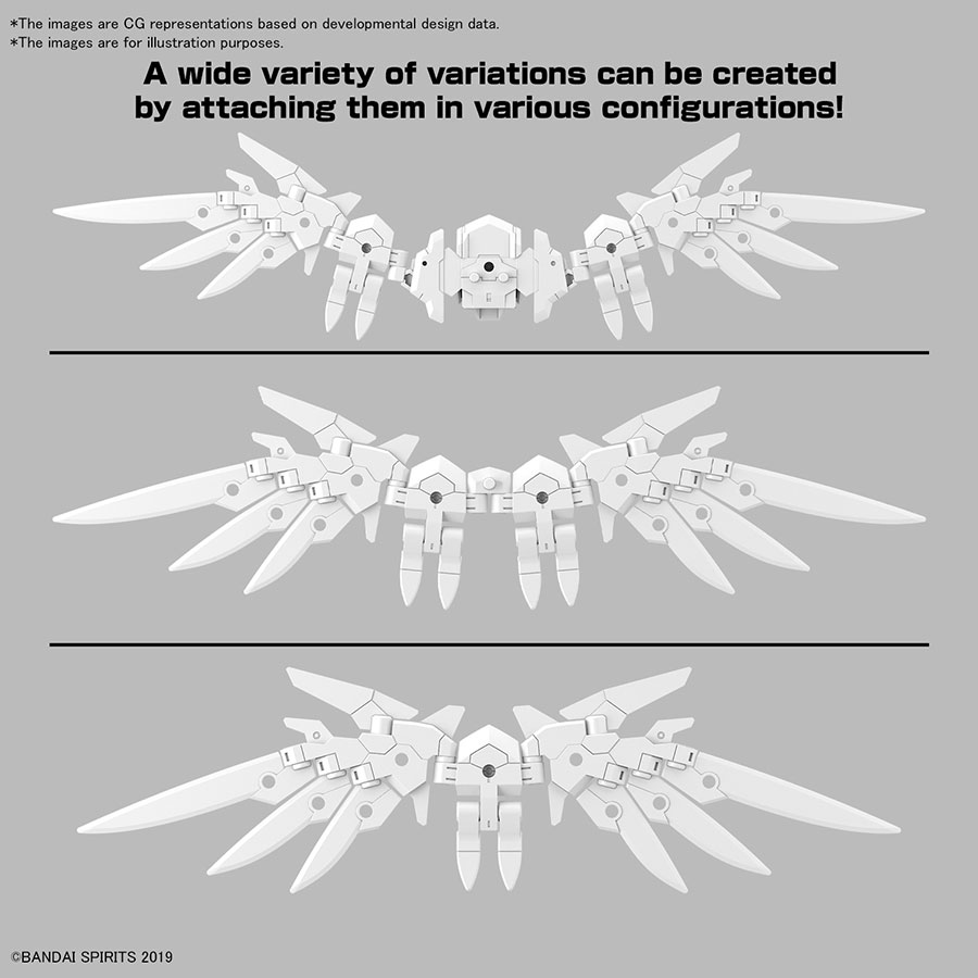 30 Minutes Missions Weapons 1/144 Kit #W-31 Option Parts Set 17 (Wing Unit 1)
