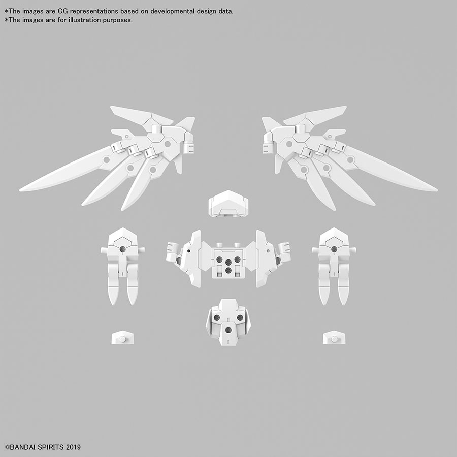 30 Minutes Missions Weapons 1/144 Kit #W-31 Option Parts Set 17 (Wing Unit 1)