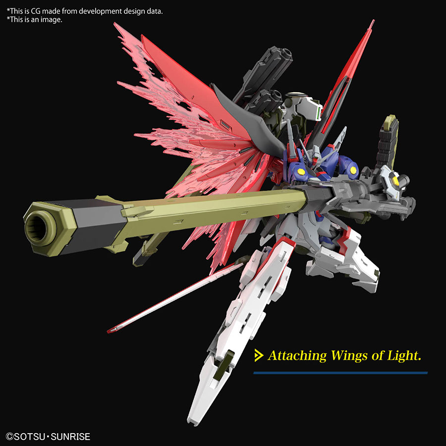 Gundam High Grade Universal Century 1/144 Kit #258 - Cosmic Era - Destiny Gundam Spec II & Zeus Silhouette