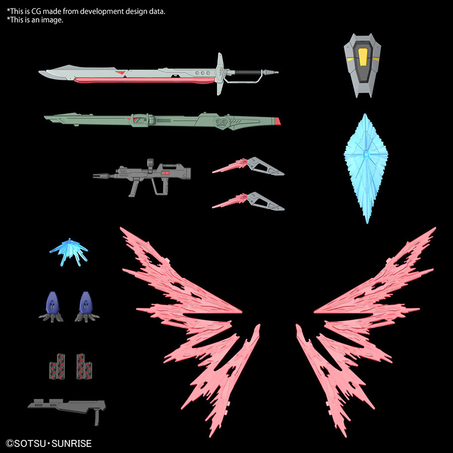 Gundam High Grade Universal Century 1/144 Kit #258 - Cosmic Era - Destiny Gundam Spec II & Zeus Silhouette
