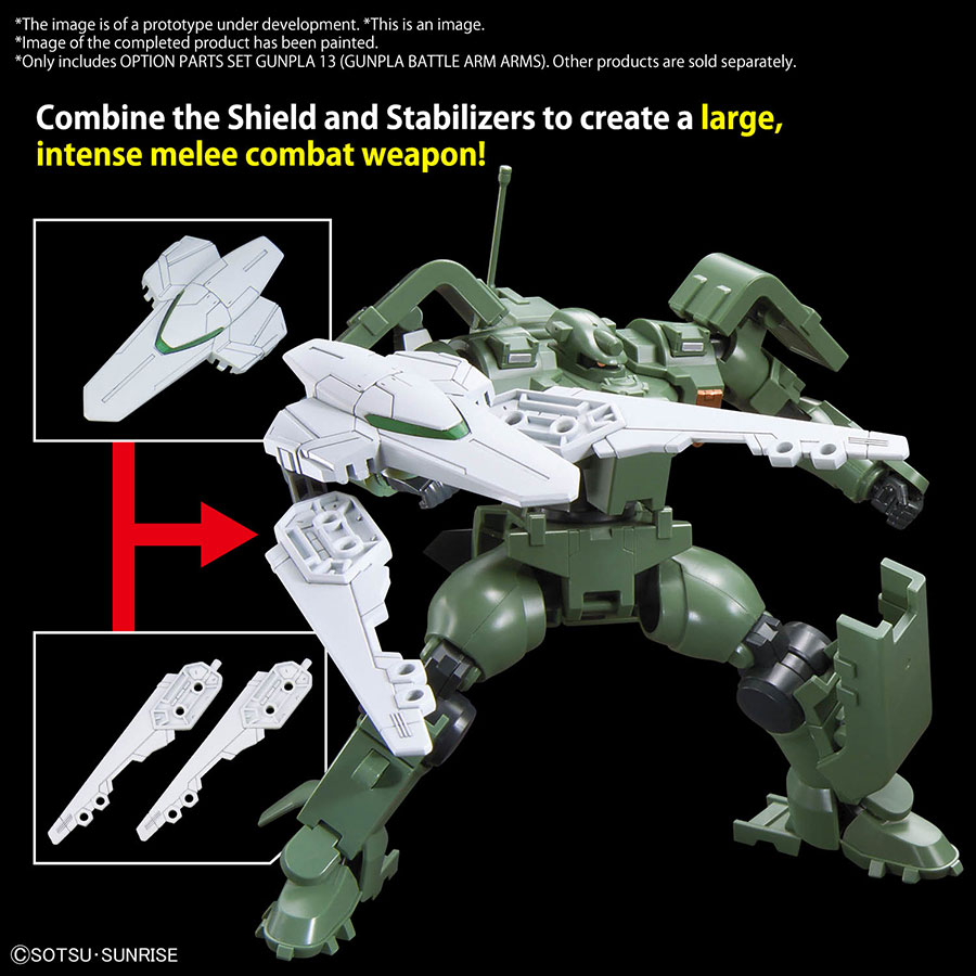 Option Parts Set Gunpla Kit #13 - Gunpla Battle Arm Arms