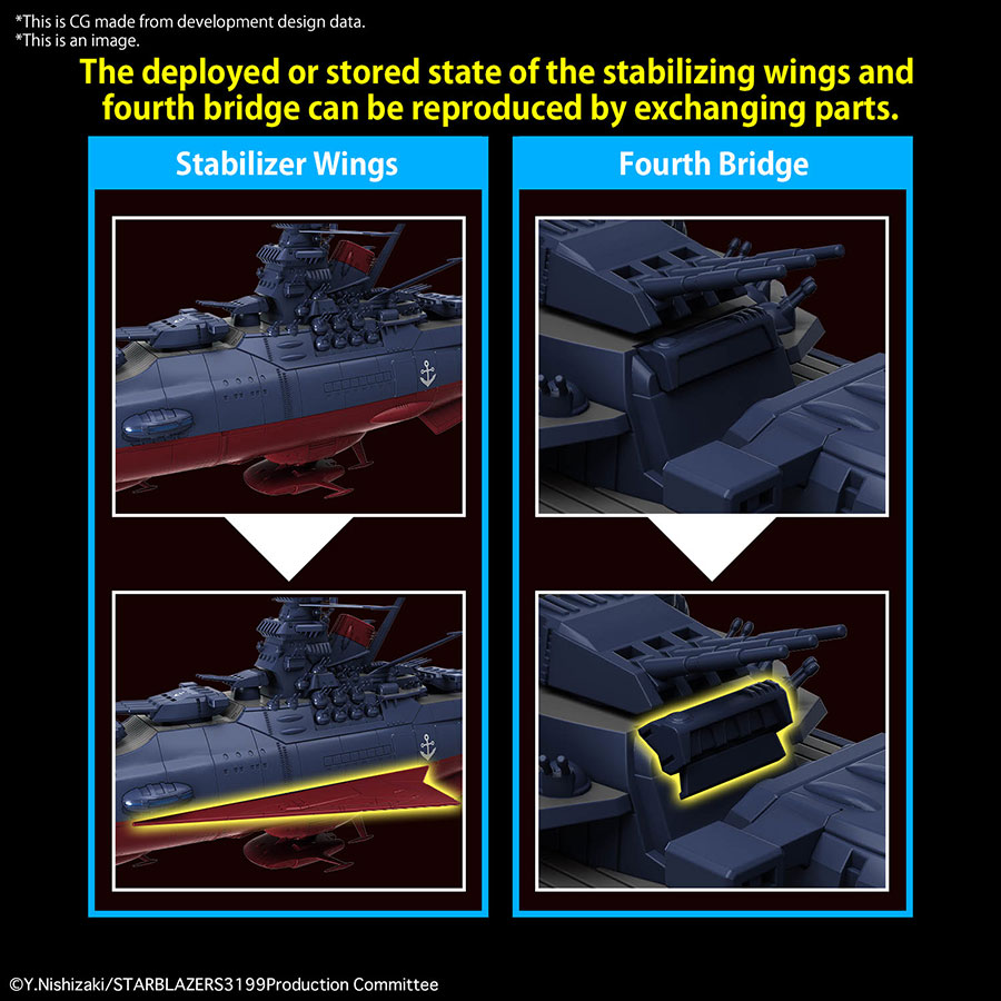Star Blazers 3199 1/1000 Kit - Space Battleship Yamato 3199