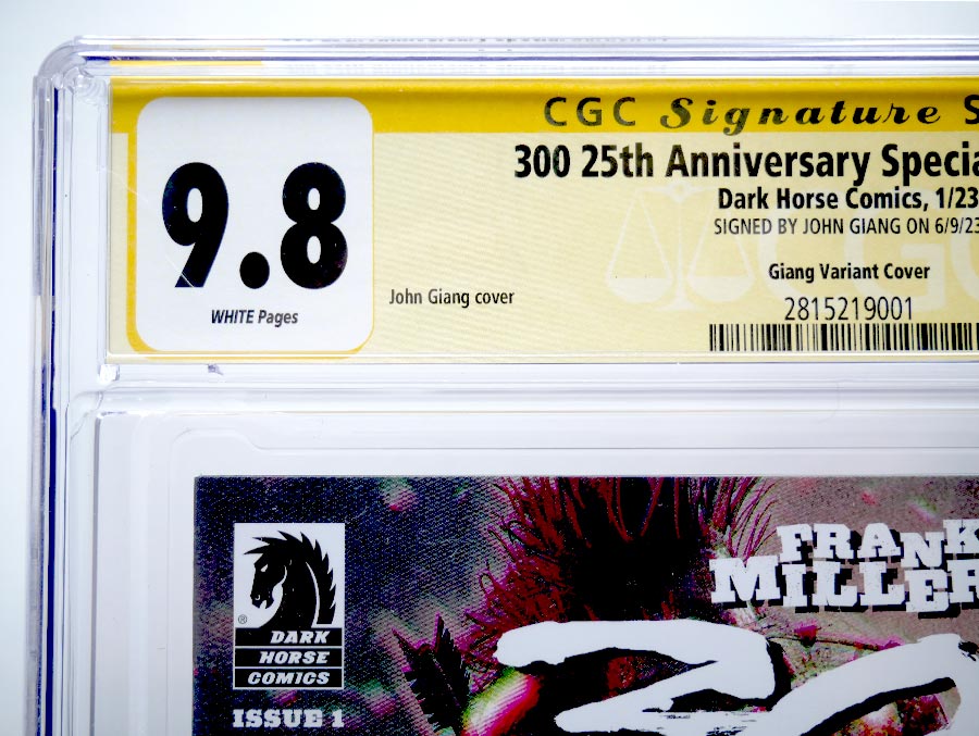 300 #1 Cover C CGC Signature Edition 9.8 Signed by John Giang Anniversary Edition