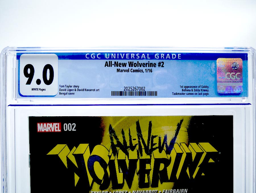 All-New Wolverine #2 Cover D 1st Ptg Regular Bengal Cover CGC 9.0