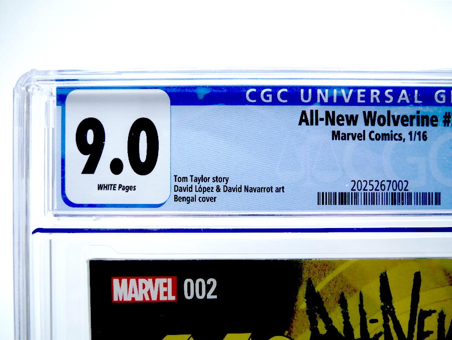 All-New Wolverine #2 Cover D 1st Ptg Regular Bengal Cover CGC 9.0