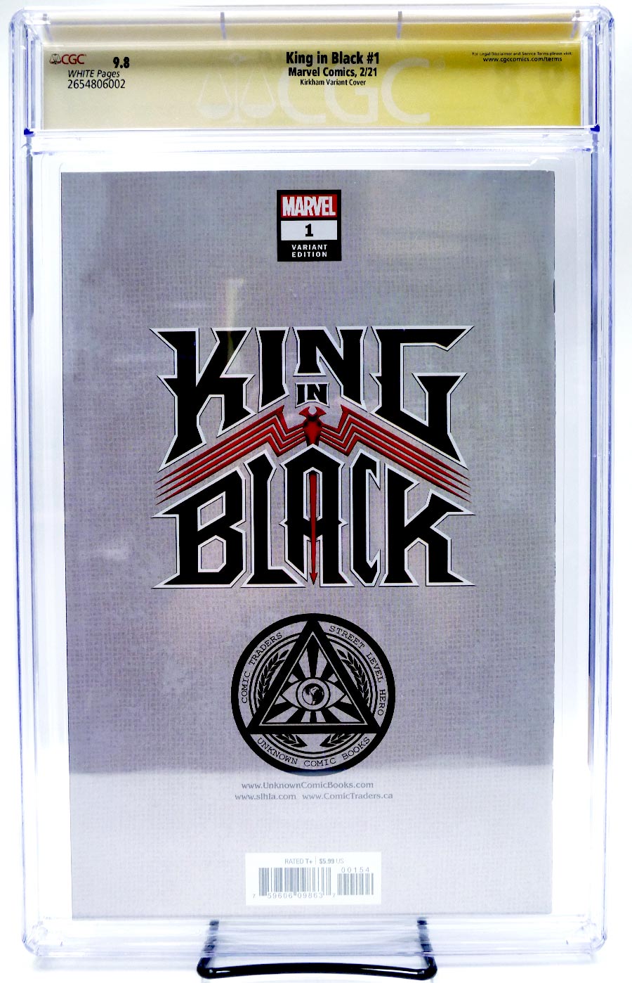 King In Black #1 Cover X Variant CGC Signature Series 9.8 Signed by Tyler Kirkham and Ryan Stegman Tyler Kirkham Cover