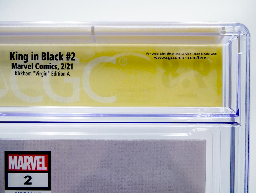 King In Black #2 Cover O CGC Signature Series 9.8 Signed by Tyler Kirkham Tyler Kirkham Virgin Variant Cover