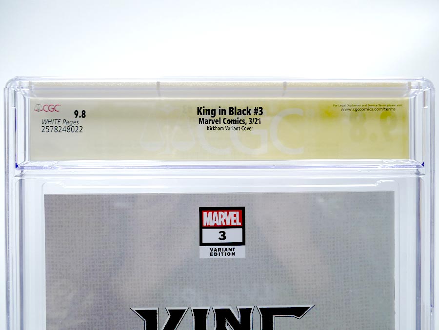 King In Black #3 Cover K CGC Signature Series 9.8 Signed by Tyler Kirkham Tyler Kirkham Variant Cover