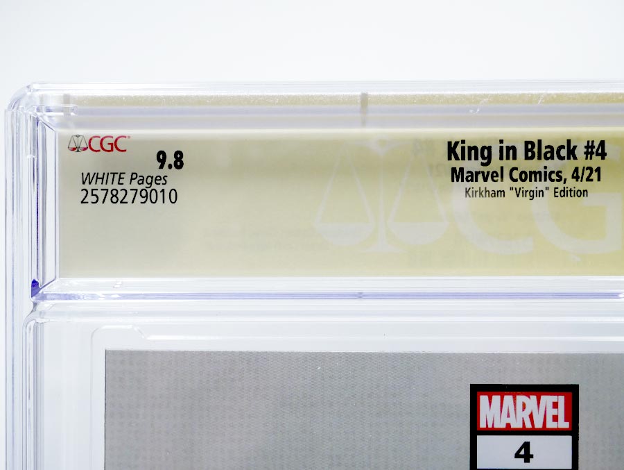 King In Black #4 Cover H CGC Signature Series 9.8 Signed by Tyler Kirkham Tyler Kirkham Variant Cover