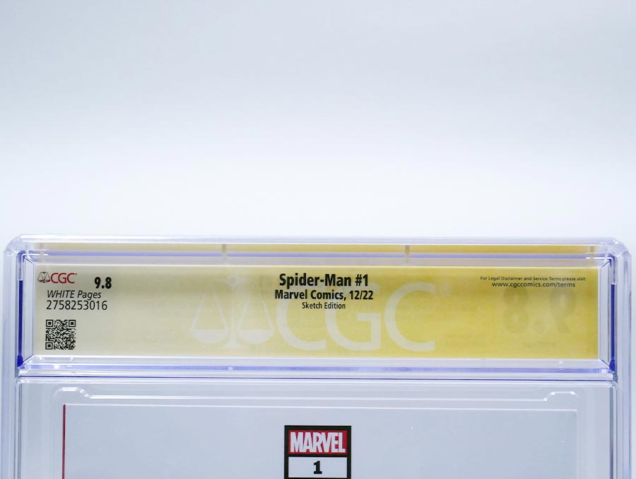 Spider-Man Vol 4 #1 Cover P CGC Signature Series 9.8 Signed By Various & Remarked By Mark Texiera Blank Cover