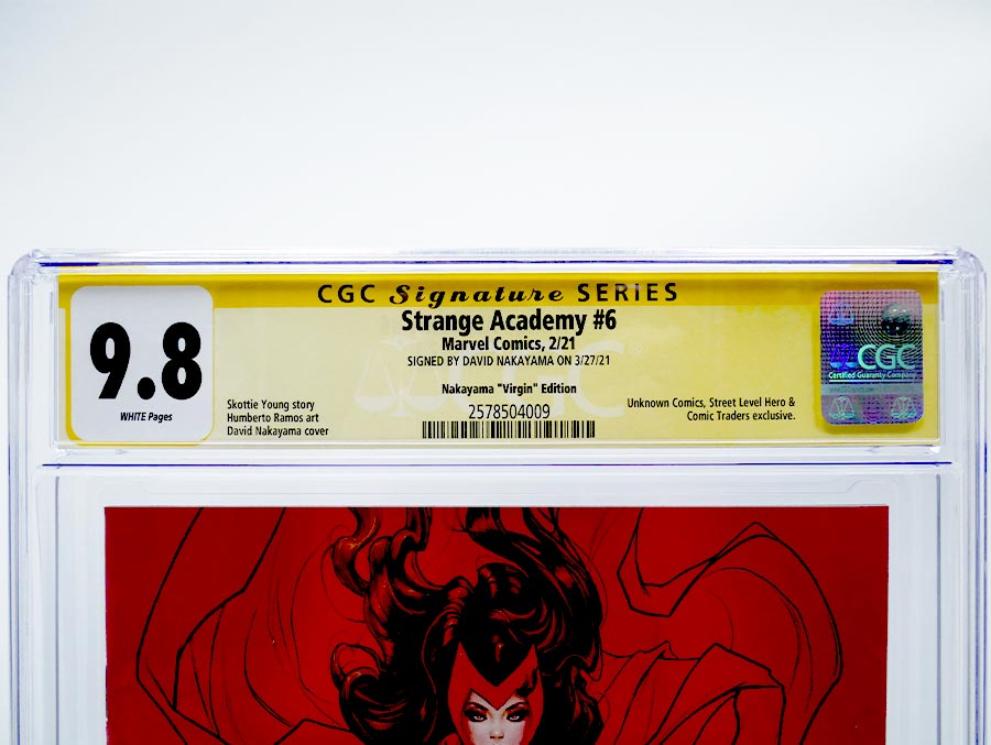Strange Academy #6 Cover D CGC Signature Series 9.8 Signed by David Nakayama Variant David Nakayama Virgin Cover