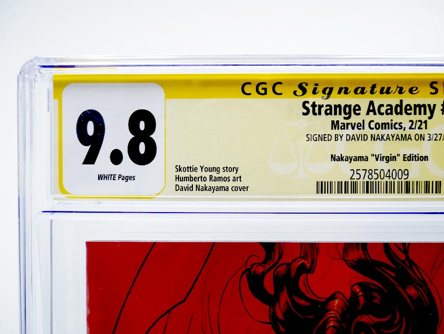 Strange Academy #6 Cover D CGC Signature Series 9.8 Signed by David Nakayama Variant David Nakayama Virgin Cover