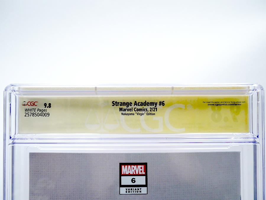 Strange Academy #6 Cover D CGC Signature Series 9.8 Signed by David Nakayama Variant David Nakayama Virgin Cover