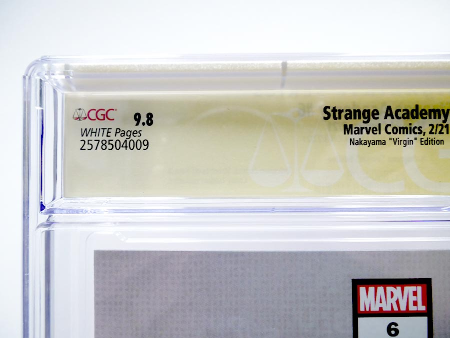 Strange Academy #6 Cover D CGC Signature Series 9.8 Signed by David Nakayama Variant David Nakayama Virgin Cover