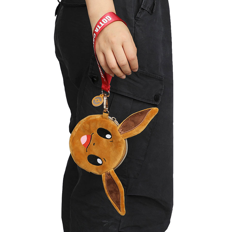 Pokemon Eevee Plush Wristlet Coin Pouch