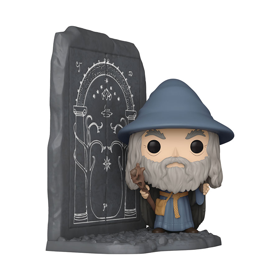POP Deluxe Lord Of The Rings Gandalf With Doors Of Durin Vinyl Figure
