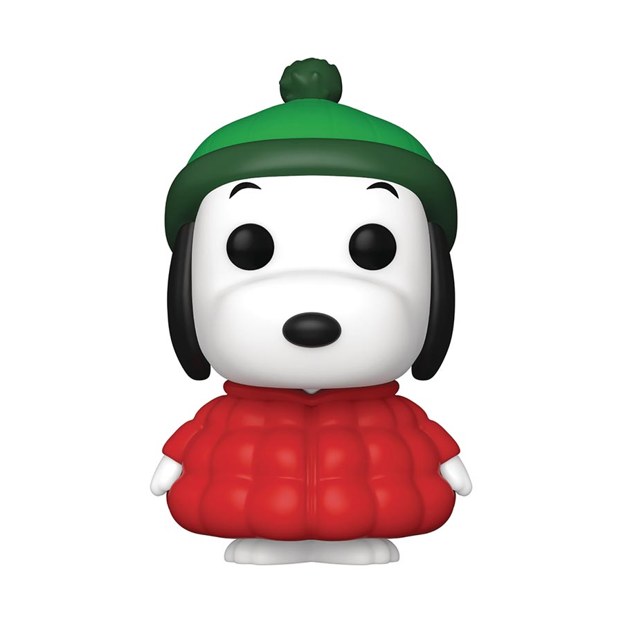 POP Animation Peanuts Snoopy In Puffer Jacket Vinyl Figure
