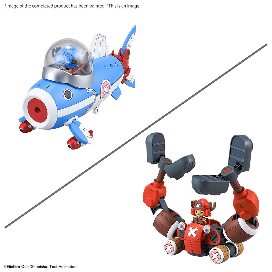 One Piece Best Mecha Collection Set - Chopper Robot Kit #3 & #5 Chopper Submarine & Chopper Crane