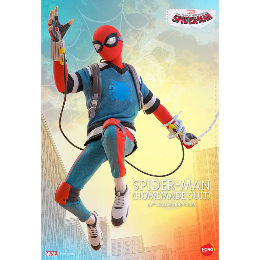 Marvel Your Friendly Neighborhood Spider-Man Spider-Man (Homemade Suit) Sixth Scale Action Figure
