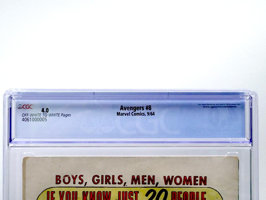 Avengers #8 Cover D CGC 4.0