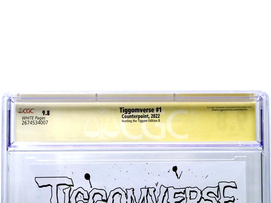 Tiggomverse #1 CGC Signature Series 9.8 Signed by Marat Mychaels Remarked by Sean Forney Something Is Killing The Children Homage Variant