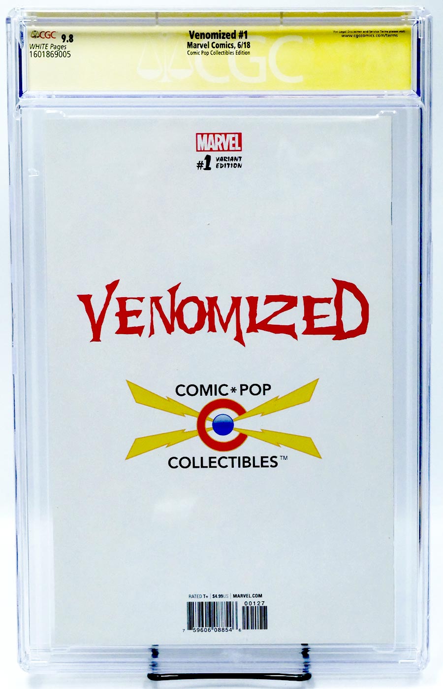 Venomized #1 Cover I CGC Signature Series 9.8 Signed by Cullen Bunn Francesco Mattina Variant