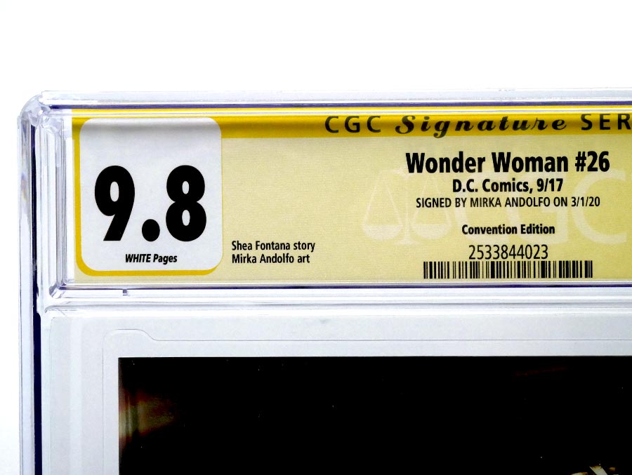 Wonder Woman Vol 5 #26 Cover C CGC Signature Series 9.8 Signed by Mirka Andolfo Variant Photo Cover
