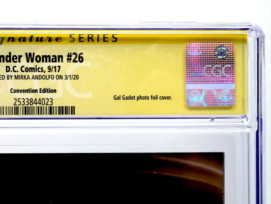 Wonder Woman Vol 5 #26 Cover C CGC Signature Series 9.8 Signed by Mirka Andolfo Variant Photo Cover