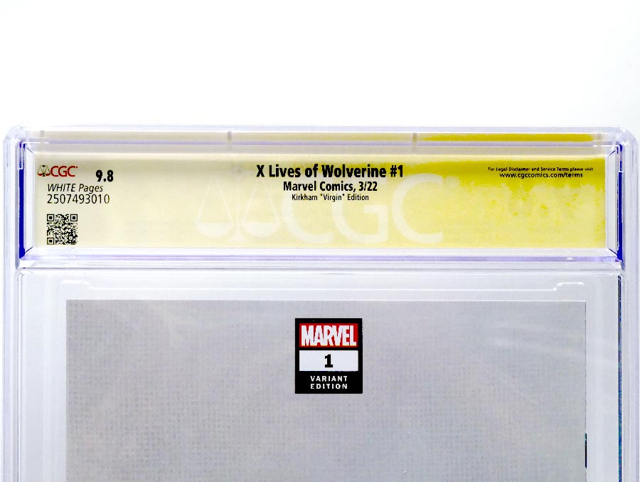 X Lives Of Wolverine #1 Cover Z CGC Signature Series 9.8 Signed By Tyler Kirkham Variant Tyker Kirkham Virgin Cover