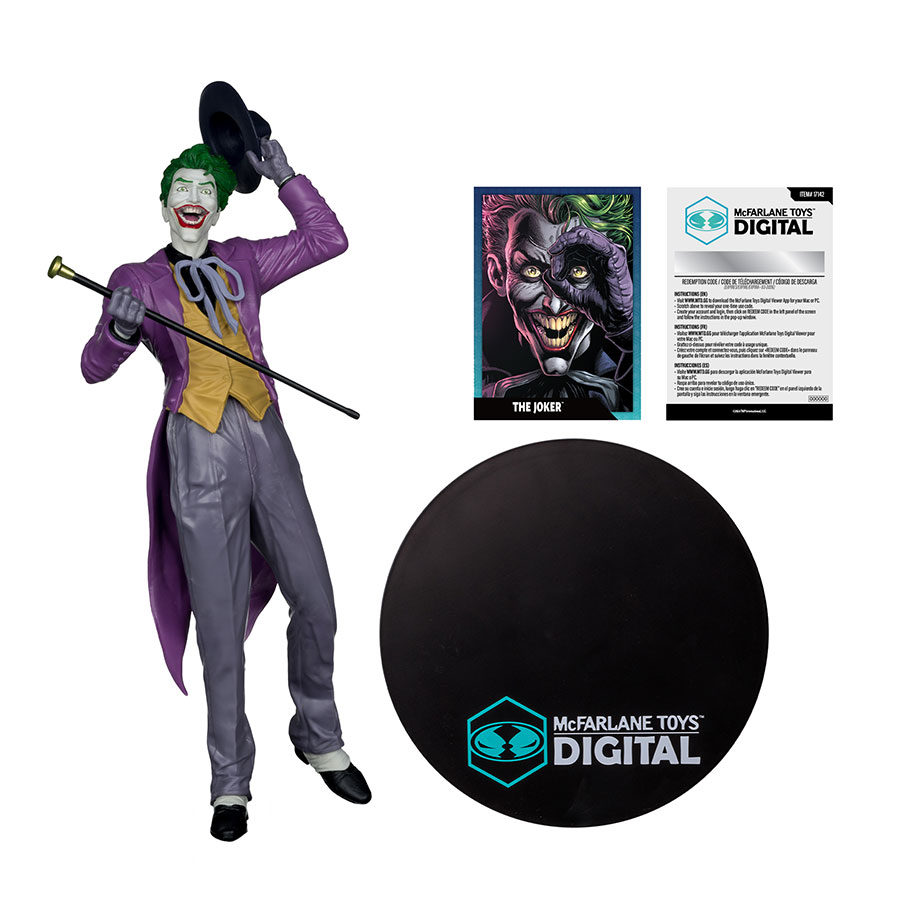 DC McFarlane Digital Joker By Jason Fabok 12-Inch Figurine
