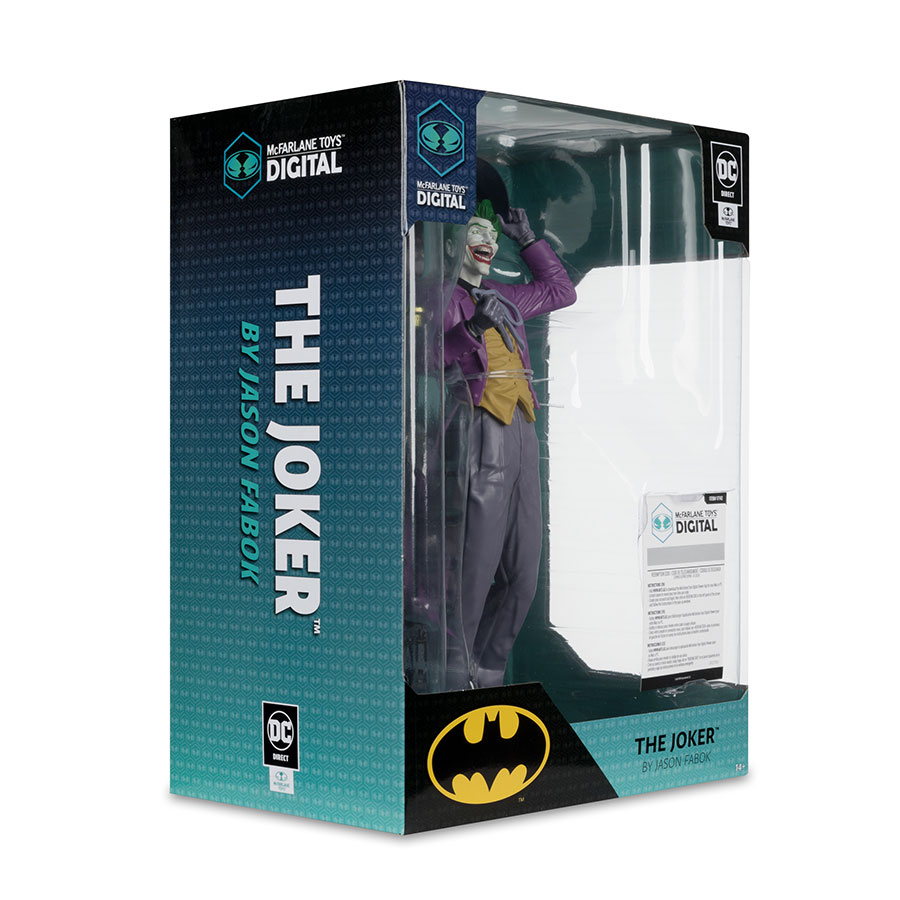 DC McFarlane Digital Joker By Jason Fabok 12-Inch Figurine