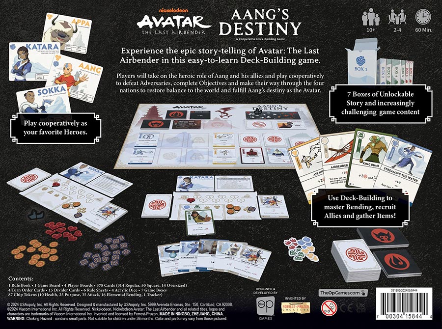 Avatar The Last Airbender Aangs Destiny A Cooperative Deck-Building Game