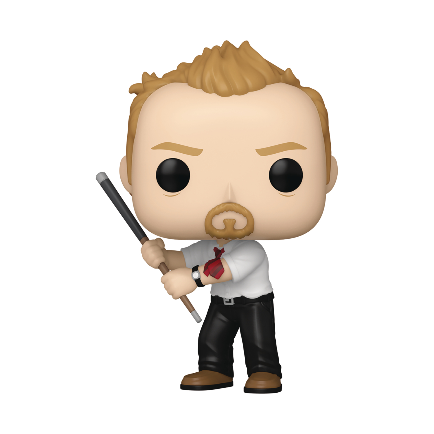 POP Movies Shaun Of The Dead Shaun With Pool Cue Vinyl Figure