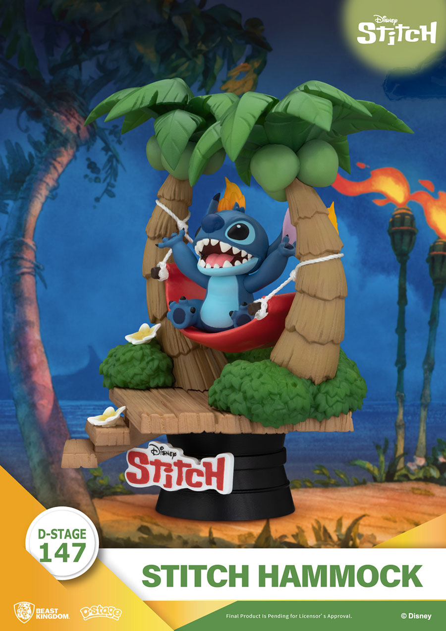 Lilo & Stitch DS-147-Stitch Hammock D-Stage Series Statue