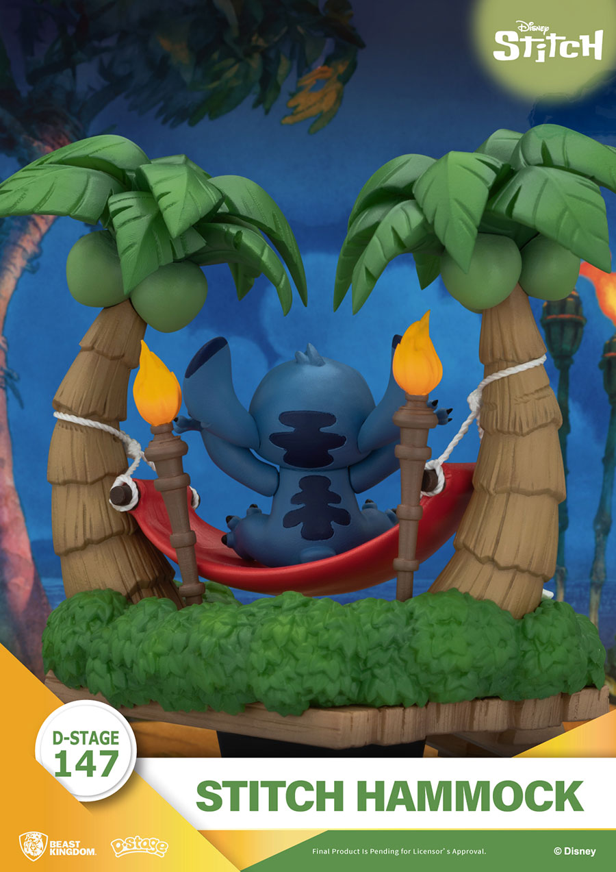 Lilo & Stitch DS-147-Stitch Hammock D-Stage Series Statue