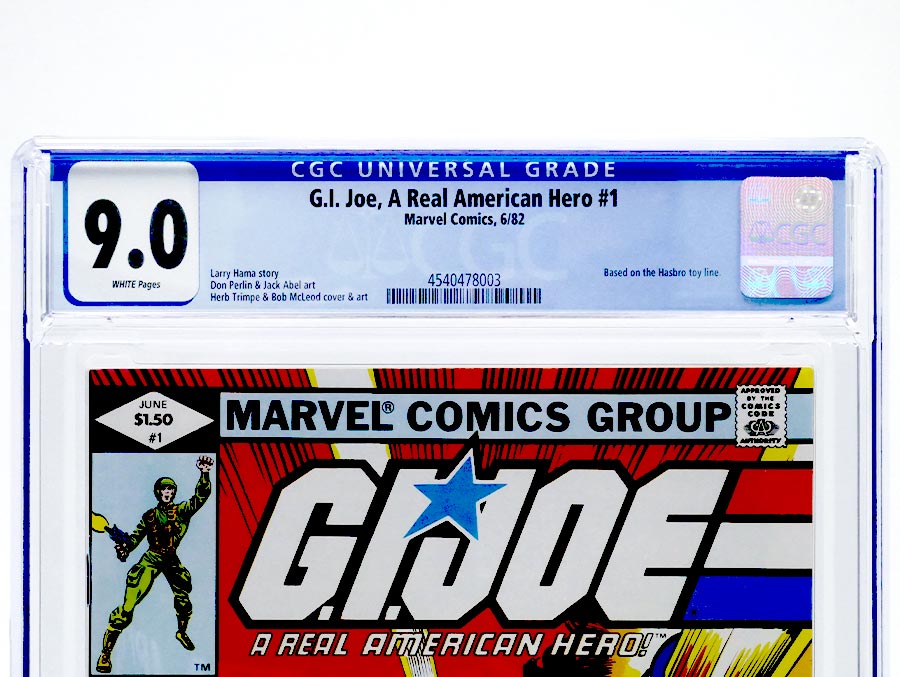 GI Joe A Real American Hero #1 Cover F CGC 9.0 1st Ptg