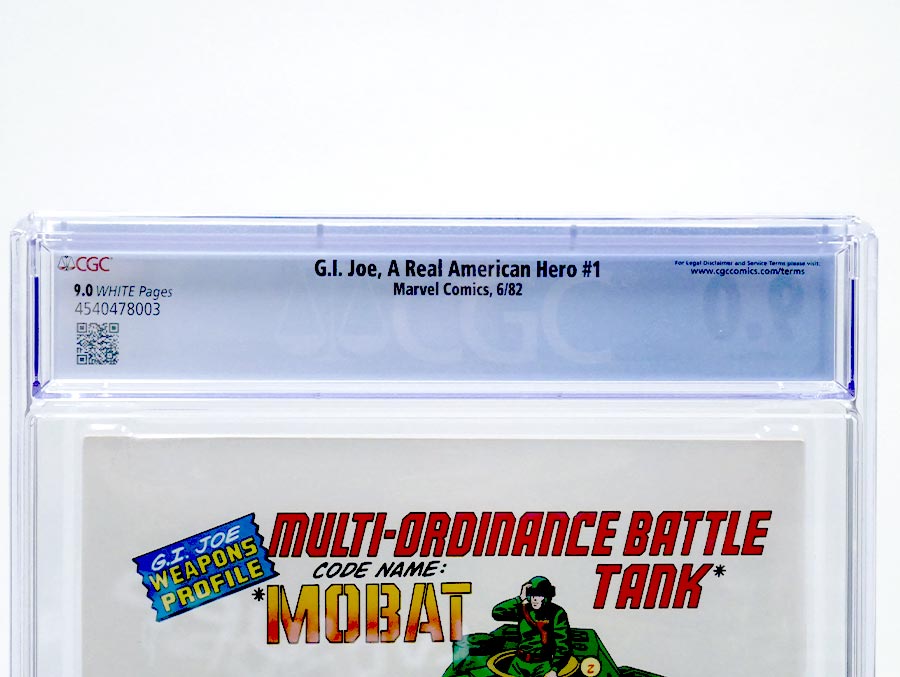 GI Joe A Real American Hero #1 Cover F CGC 9.0 1st Ptg
