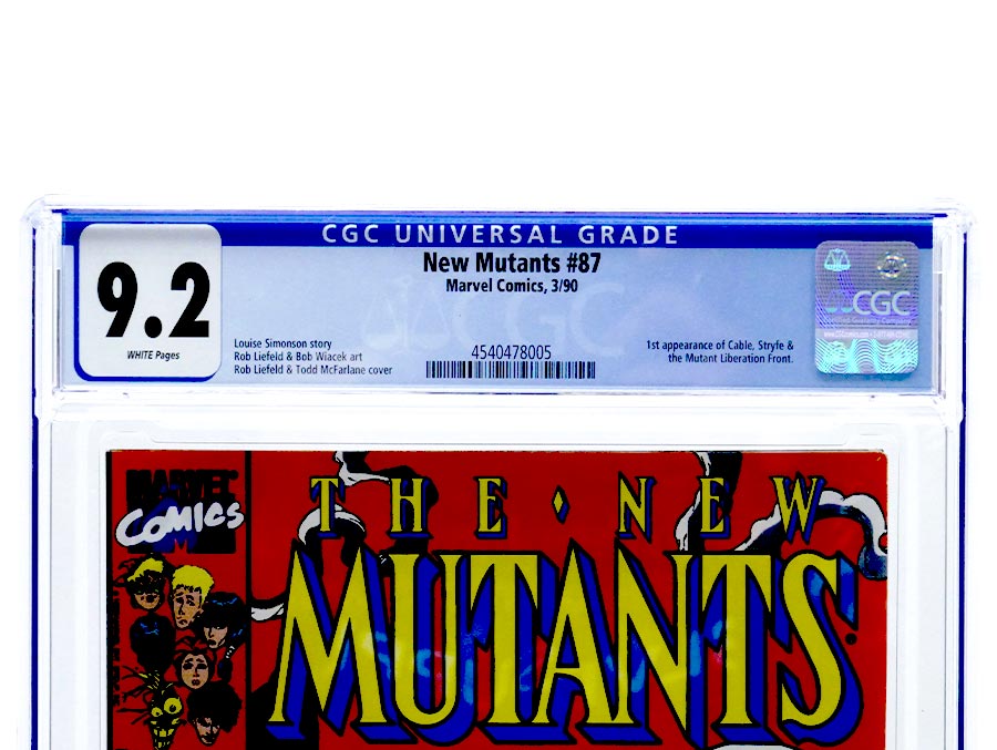 New Mutants #87 Cover E CGC 9.2 1st Ptg