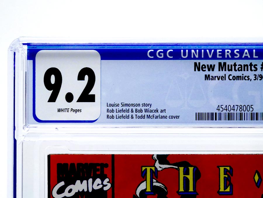 New Mutants #87 Cover E CGC 9.2 1st Ptg